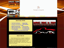 Tablet Screenshot of davestopsandtrim.net